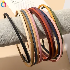 QIYUE Fashion Korea Plain Colors Kunststoff Stirnband für Frauen Großhandel Soild Colors Haar bänder zum Waschen