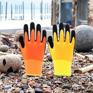 Factory Direct Customizable Wholesale Winter <b>Heavy</b> <b>Duty</b> Double Polyester Liner Latex Twice Safety Coated Windproof Warm Gloves - Product Image 1