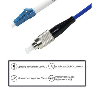 Cable de conexión de fibra óptica FC a LC: Cable de puente monomodo o multimodo para centro de datos y uso de telecomunicaciones - Product Image 4