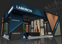 Images de rendu/effet 3D personnalisées pour l'équipement de salon professionnel Service d'externalisation de la conception de stand de l'événement de la société Fair Expo