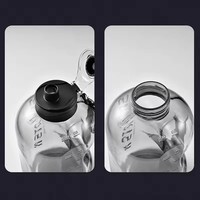 Bouteille d'eau sport 1,7L/2,7L, gourde portable grande capacité pour la gym, le cyclisme, le fitness, le camping, pour hommes