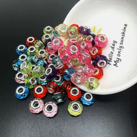 Perles rondes facettées en acrylique/plastique/lucite Acre de 20 mm pour la fabrication de bracelets, la décoration de bijoux, la correspondance des couleurs