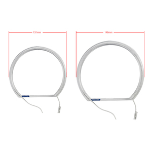 4 Anneaux/set 131mm 146mm <span class=keywords><strong>CCFL</strong></span> Halo Ring <span class=keywords><strong>Angel</strong></span> <span class=keywords><strong>Eyes</strong></span> Kit 12V Blanc pour BMW 3 5 7 Series E36 <span class=keywords><strong>E46</strong></span> E39 E38 Car Headlight Halo Lights - Product Image 4