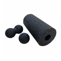 Juego de Rodillos de Espuma EPP 3 en 1, Pelota de Masaje Tipo Cacahuete, Kit de Recuperación Muscular para Yoga, Pilates y Fitness