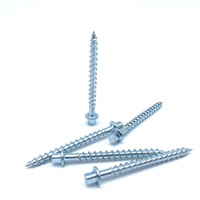 Tornillos para Madera con Rosca Gruesa, Recubiertos de Zinc, con Punta Triangular, para Fijación en Madera