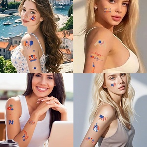 Tatuajes Temporales de Fútbol Americano 2026, Bandera de EE. UU. y Estatua de la Libertad, Tatuajes a Prueba de Agua para Aficionados al Fútbol Americano - Product Image 2
