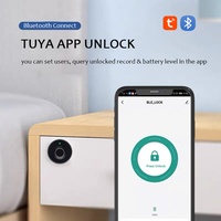WAFU Tuya Smart biométrique empreinte digitale sans clé armoire électrique/tiroir serrure Cloud Sync pour portes en aluminium Smartphone sans fil