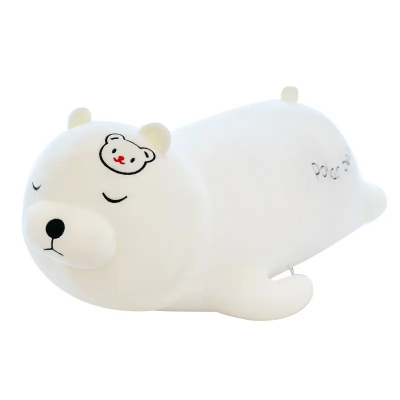 Wholesale plush toy animals Teddy bear stuffing cartoon sleeping polar bear plush toy
