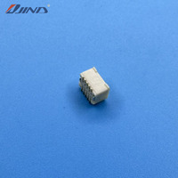 Conector Terminal de Montaje Superficial (SMT) de Doble Fila 1.0T-1-LT-2*5A, Paso de 1.0mm, 10 Pines, de Bronce Fosforoso con Baño de Oro, Modelo con Perno de Posicionamiento
