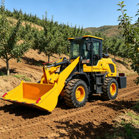 Bau- und Landwirtschafts-Radlader 2 Tonnen Nutzlast 0,9m³ Schaufel Mittelgroßer Frontlader für Steinbruch- und Hofarbeiten