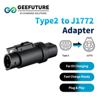 Adaptateur de chargeur EV GEEFUTURE 32A, adaptateur de port de charge Type 2 vers Type 1