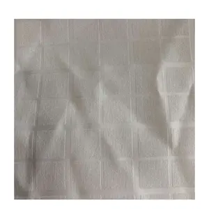 100% polyester broad micro peach skin window check embossed bed cloth sheet fabric