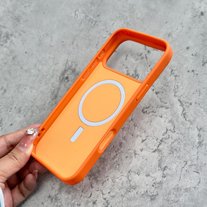 Étui de téléphone magnétique en acrylique mat B458 pour soins de la peau, vente en gros, compatible avec iPhone 7G~17 Pro Max, coque de protection antichoc - Product Image 5