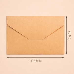 Mini enveloppe en papier kraft 105x70mm, petite enveloppe pour cadeau, carte, enveloppe colorée pour invitation de mariage, carte de visite, enveloppe écologique - Product Image 1