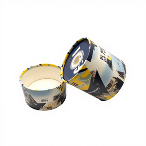 Customized Round Paper Tube Cylinder Gift Box with <b>Window</b> Cardboard Packaging For Small Business Cosmetics Soap Candle Jewelry - Product Image 4