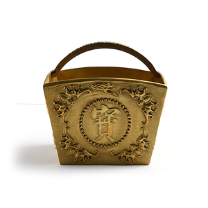 Adornos Personalizados de Estilo Chino de Alta Calidad, Cesta de la Fortuna de Latón Metálico - Product Image 5