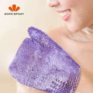 Spa Bath Mitt Body Exfoliator Face Scrub Honeycomb Silk Bath Mitt Face Antibacterial Scrub TPU Shower Gloves