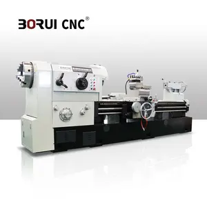 BORUI Q1313 high precision 130mm spindle bore pipe threading cutting lathe machine