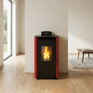 Estufa de Pellets KT0702A Ecológica con Control Remoto WIFI, Moderna, <span class=keywords><strong>Sin</strong></span> <span class=keywords><strong>Humo</strong></span>, Duradera, Chimenea de Pellets, Calentador - Product Image 1