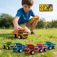 WGNRC 425 Jouets de camions d'ingénierie miniatures RC à l'échelle 1/64, Palm Mini Rc Dump Truck, Pocket Mini Rc Truck, Desktop Mini Rc Drift Car Toys