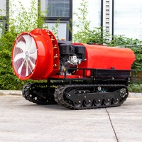 Máquina sobre orugas Control remoto Pulverizador de niebla Equipo de pulverización agrícola
