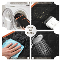 Housse de siège de voiture pour chien antidérapante et imperméable avec poche et fond rigide pour SUV, berline, camion, coffre