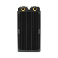 OCOCOO DIY radiateur de refroidissement par eau LED échangeur de chaleur en cuivre épais refroidisseur de processeur dissipateur thermique d'air modèle de ventilateur CRT-24H5-65R étuis d'ordinateur