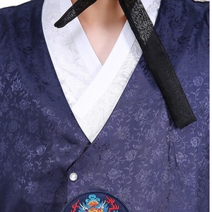 Tenue officielle traditionnelle coréenne pour hommes, Hanbok, longues robes anciennes et costumes pour spectacles ethniques - Product Image 5
