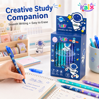 Bolígrafo de Gel Borrable KAIX Clean Erasing, Punta de 0.5mm, Tinta Azul, Borrado Térmico, para Corrección de Tareas Escolares