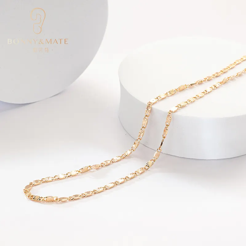 Kalung tembaga ringan berkelas Biaya grosir kalung berasa tinggi perhiasan modis sederhana berkelas