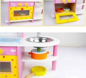 Juguetes de Cocina de Madera para Niños, Cocina de Juguete con Estufa de Gas para Niños - Product Image 6
