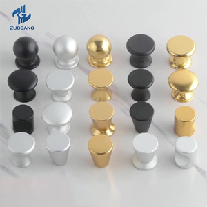 Aluminum Alloy Cabinet <strong>Door</strong> Handle Round <strong>Knobs</strong> Kitchen Drawer Pulls with Brushed Nickel Finish Furniture <strong>Knobs</strong> - Product Image 6