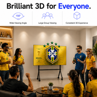 Pizarra Interactiva 3D 4K de 86 Pulgadas Bestar, Pantalla Todo en Uno con Tecnología RealD 3D de Grado Cinematográfico, Solución para Zonas de Fanáticos de Bares Deportivos