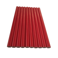 Crayon à mine de graphite épais en plastique, noir, pour marquage standard, professionnel pour les menuisiers, construction, ovale, marqueur d'architecte, charpentier
