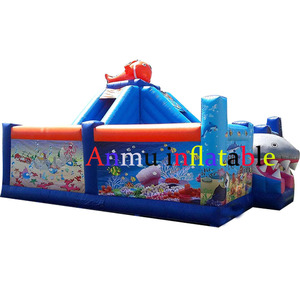 Vente au prix <span class=keywords><strong>de</strong></span> gros : Combinaison <span class=keywords><strong>de</strong></span> trampolines gonflables et <span class=keywords><strong>de</strong></span> toboggans sur le thème marin, adorés des enfants. - Product Image 5