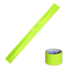 Custom 12pcs reflexivo pulseira segurança reflexiva PVC braçadeira reflexiva tapa snap pulso tornozelo bandas - Product Image 2