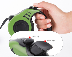 लक्जरी नए स्वचालित टेलीस्कोपिक सुरक्षा विस्फोट-प्रूफ भीड़ पालतू कुत्ते और बिल्ली स्वचालित पट्टा - Product Image 5