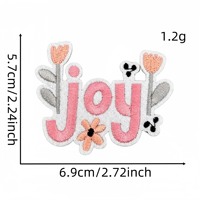 Patchs brodés personnalisables et colorés en gros – Badges en tissu thermocollants de style amusant – Appliques décoratives