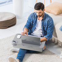 Home Office Lap Desk Met Apparaat Richel En Telefoonhouder Past Tot 17 Inch Laptops 6.7 In Telefoon 12.9 Tablet