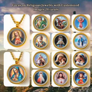 GIVELUCK AI die Jungfrau Maria Schmuck <span class=keywords><strong>Custom</strong></span> Cameo Anhänger Kostenlose Probe und kostenloses neues Design für religiöse Kirche und religiöse Shop - Product Image 3