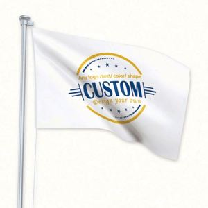 Banderas y Pancartas Personalizadas para Uso en Exteriores, con Logotipo Redondo Blanco, de Poliéster 100D, Impresión Digital, Cualquier Diseño, Tamaño Personalizado - Product Image 4