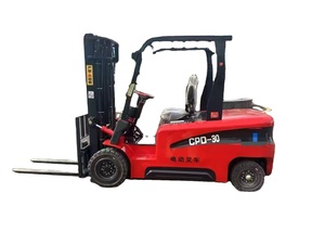 Montacargas Eléctrico Rojo CPD-30 con Capacidad de 3T para Manejo de Palés con Sistema Hidráulico - Product Image 1
