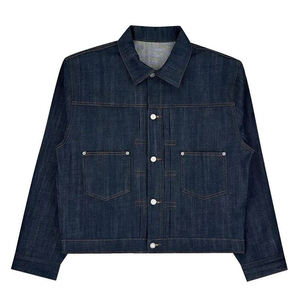 Chaquetas Casuales de Mezclilla Japonesa Cruda Personalizadas para Hombre, Chaqueta Holgada y Cómoda con Botones, Ropa de Diseñador, Chaqueta de Trabajo Urbana - Product Image 3