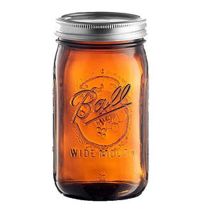 Bocaux Mason à large ouverture avec couvercles hermétiques pour le stockage des aliments, les épices, la mise en <span class=keywords><strong>conserve</strong></span>, la confiture, la gelée, le miel, la préparation de préparations, et les boissons - Product Image 3