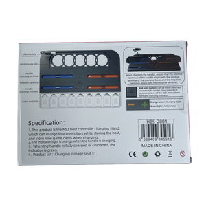 RGB LED Trò Chơi Điề<span class=keywords><strong>u</strong></span> Khiển Sạc Đứng Trạm <span class=keywords><strong>Dock</strong></span> Máy Chủ Lư<span class=keywords><strong>u</strong></span> Trữ Cơ Sở Cho Nintendo Chuyển Đổi 2 Với Đầy Mà<span class=keywords><strong>u</strong></span> Sắc Đèn Trái/Phải - Product Image 3
