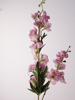 Fleurs artificielles QSBD au toucher réel, Delphinium à 2 tiges, longues tiges de Delphinium, fleurs décoratives pour la maison