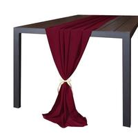 Chemin de table élégant en mousseline de soie 72*304cm réglage salle à manger Vintage Arches Banquets mariage DecorTable Runner