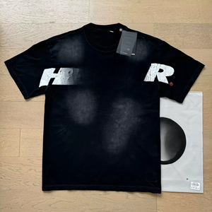 T-shirt Casual alla Moda a Maniche Corte da Uomo e Donna, Stampa Vintage Hell, Stesso Stile, Vestibilità Ampia, 260 Grammi, Star - Product Image 2