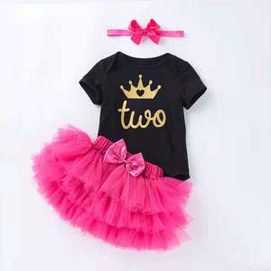 Vestito da Principessa per Bambina di 1 Anno, Abito Tutu per Neonata, Abbigliamento per Bambini, Outfit per Battesimo e Primo Compleanno, Vestido De Bebes - Product Image 5