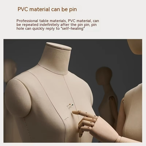 Maniquí de <span class=keywords><strong>Costura</strong></span> de Medio Cuerpo Femenino <span class=keywords><strong>Ajustable</strong></span> para Exhibición de Telas, Forma de <span class=keywords><strong>Busto</strong></span> para Drapeado de Vestidos, Maniquí de <span class=keywords><strong>Costura</strong></span>, Torso de Maniquí - Product Image 6